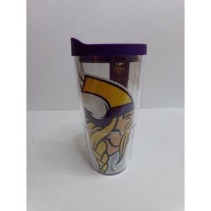 New Tervis Minnesota Vikings‎ Double Wall Insulated Tumbler With Lid 24 oz